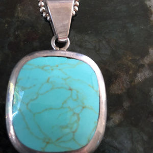 turquoise and sterling necklace